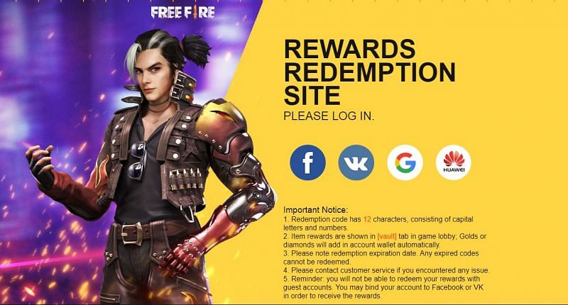 Como resgatar código no Free Fire e como usar o Rewards