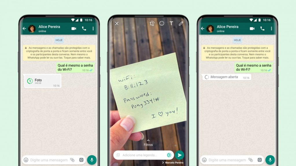 Whatsapp faz campanha sobre novo recurso de visualização unica!