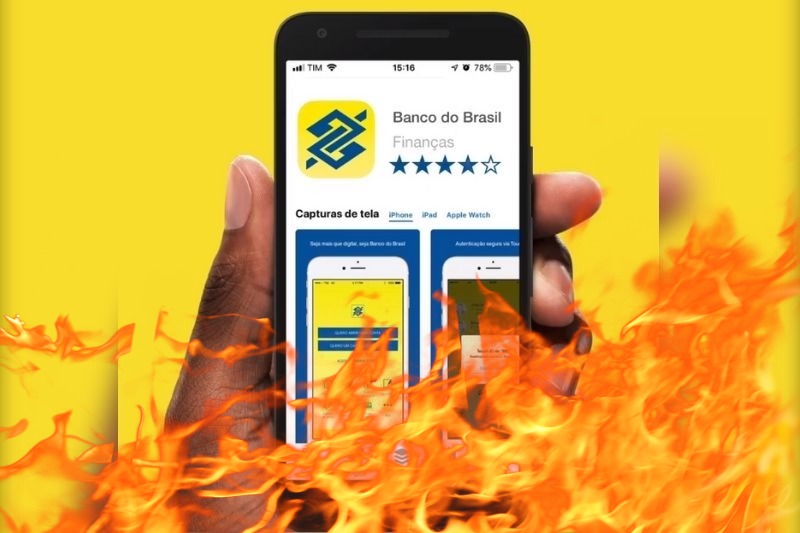 Aplicativo do banco do Brasil fora do ar