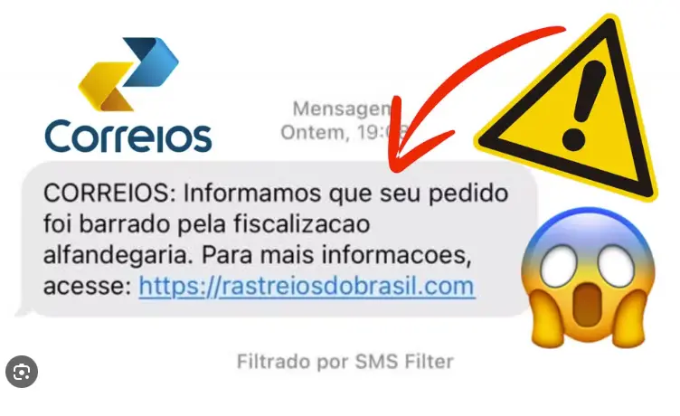 Golpe do SMS dos Correios