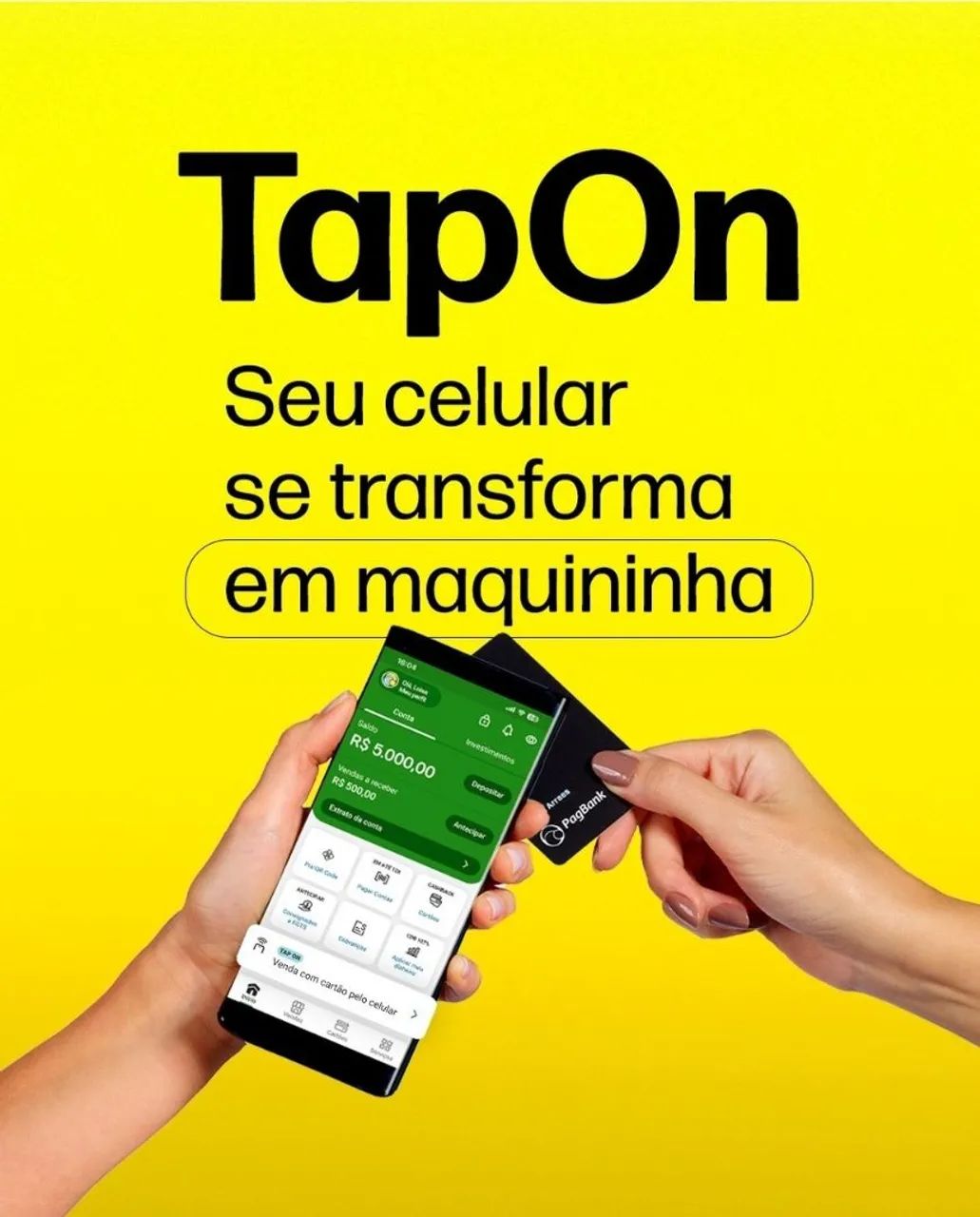 Celular virar maquininha de cartao