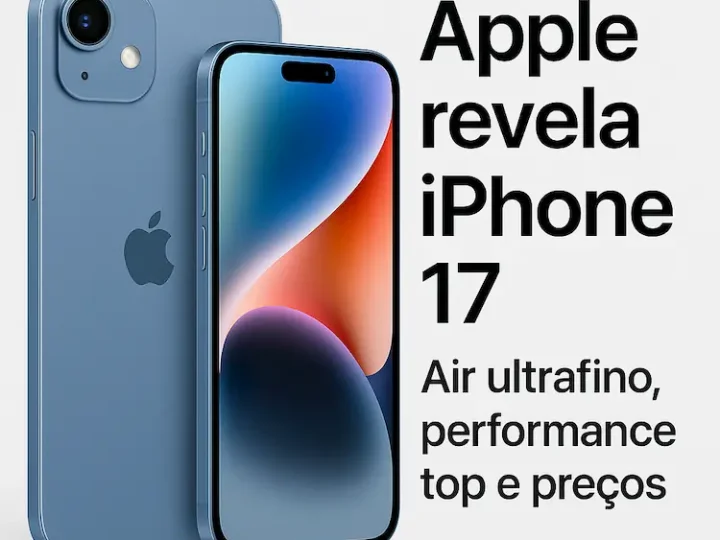 Apple revela iPhone 17: o novo Air ultrafino, performance top e preços que valem atenção