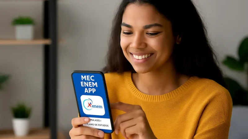 Mec Enem App – o aplicativo do MEC ajuda você a estudar e se preparar para o ENEM!