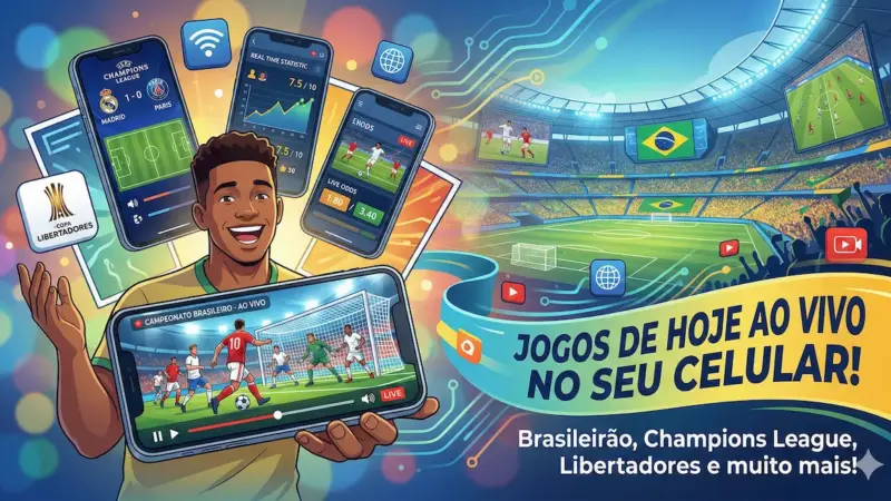 Jogos de hoje na TV: Como assistir futebol ao vivo pelo celular em 2026