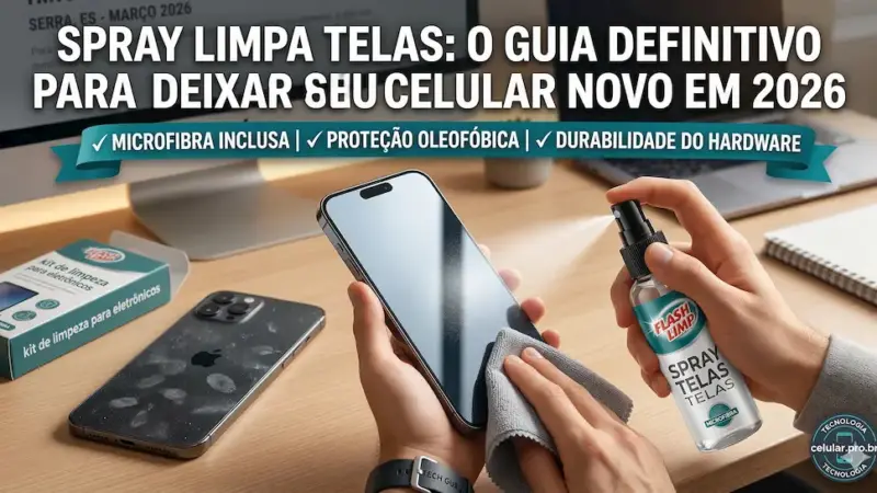 Spray Limpa Telas: O Guia Definitivo para Deixar seu Celular Novo em 2026