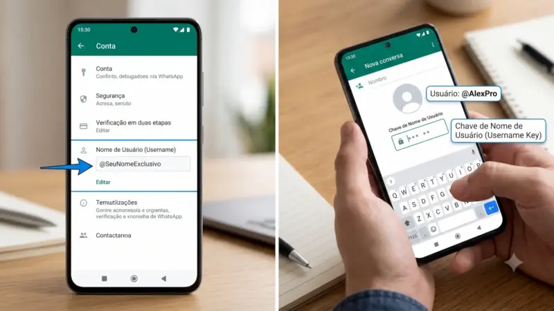 WhatsApp sem Número de Telefone: Como Criar Nome de Usuário e Proteger sua Privacidade no Aplicativo!