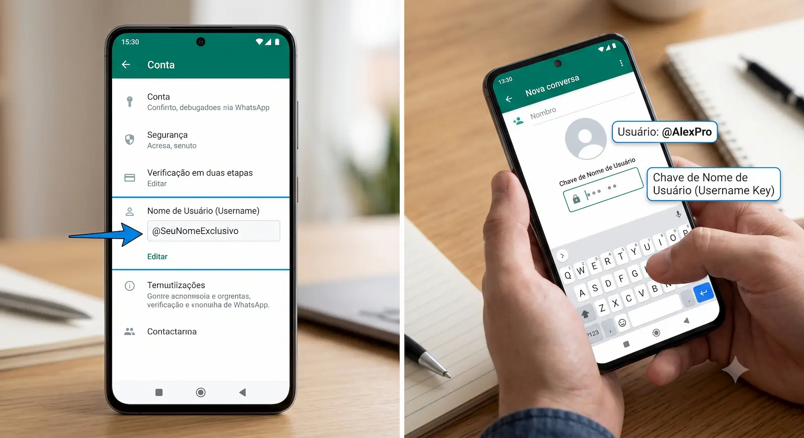 WhatsApp sem Número de Telefone: Como Criar Nome de Usuário e Proteger sua Privacidade no Aplicativo! WhatsApp sem Número de Telefone: Como Criar Nome de Usuário e Proteger sua Privacidade no Aplicativo!
