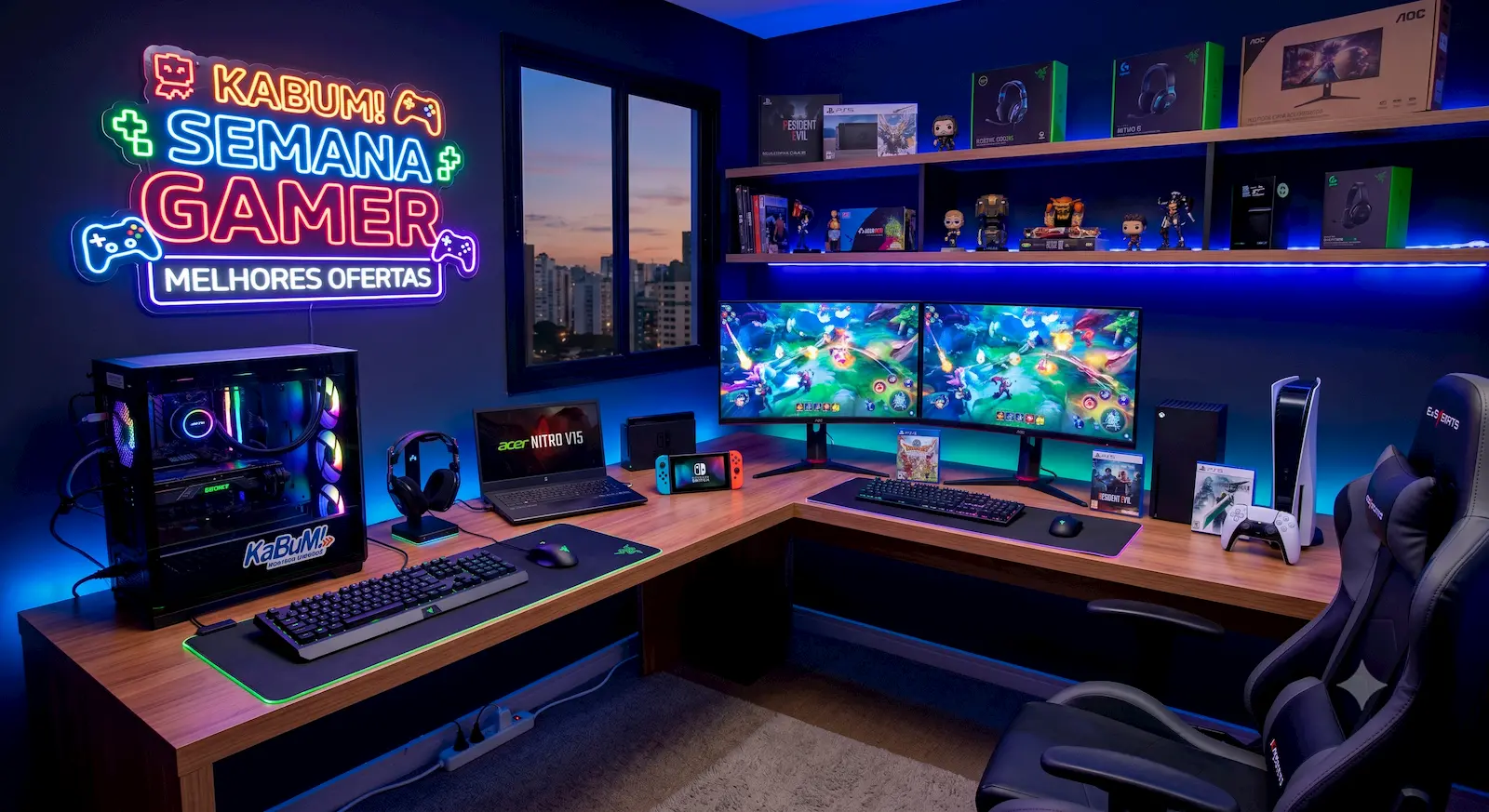Semana Gamer na KaBuM!: Melhores Ofertas para Transformar o seu Setup Semana Gamer na KaBuM!: Melhores Ofertas para Transformar o seu Setup