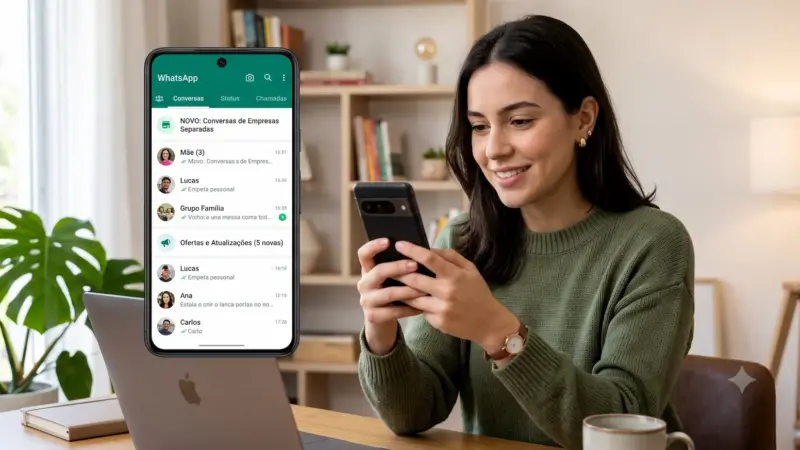 WhatsApp vai separar mensagens de empresas da caixa de entrada principal