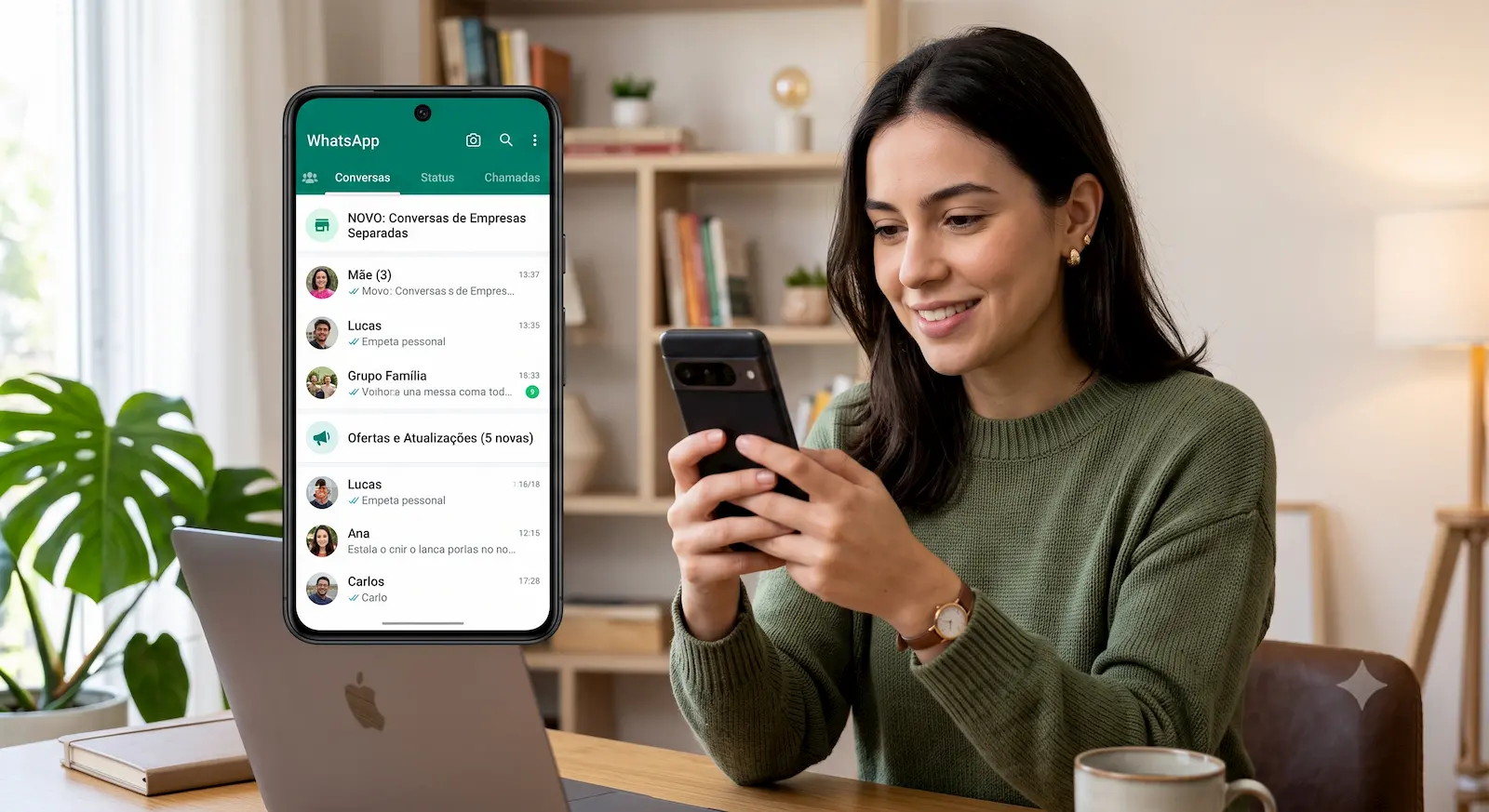 WhatsApp vai separar mensagens de empresas da caixa de entrada principal WhatsApp vai separar mensagens de empresas da caixa de entrada principal