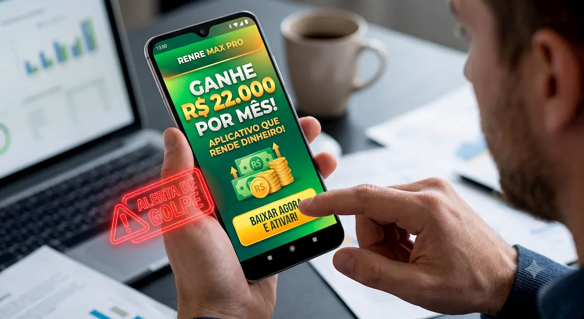 Aplicativo no Celular Prometendo R$ 22.000 Aplicativo no Celular Prometendo R$ 22.000
