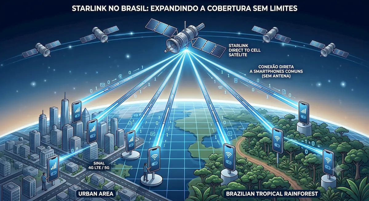 Starlink no Celular starlink celular como funciona