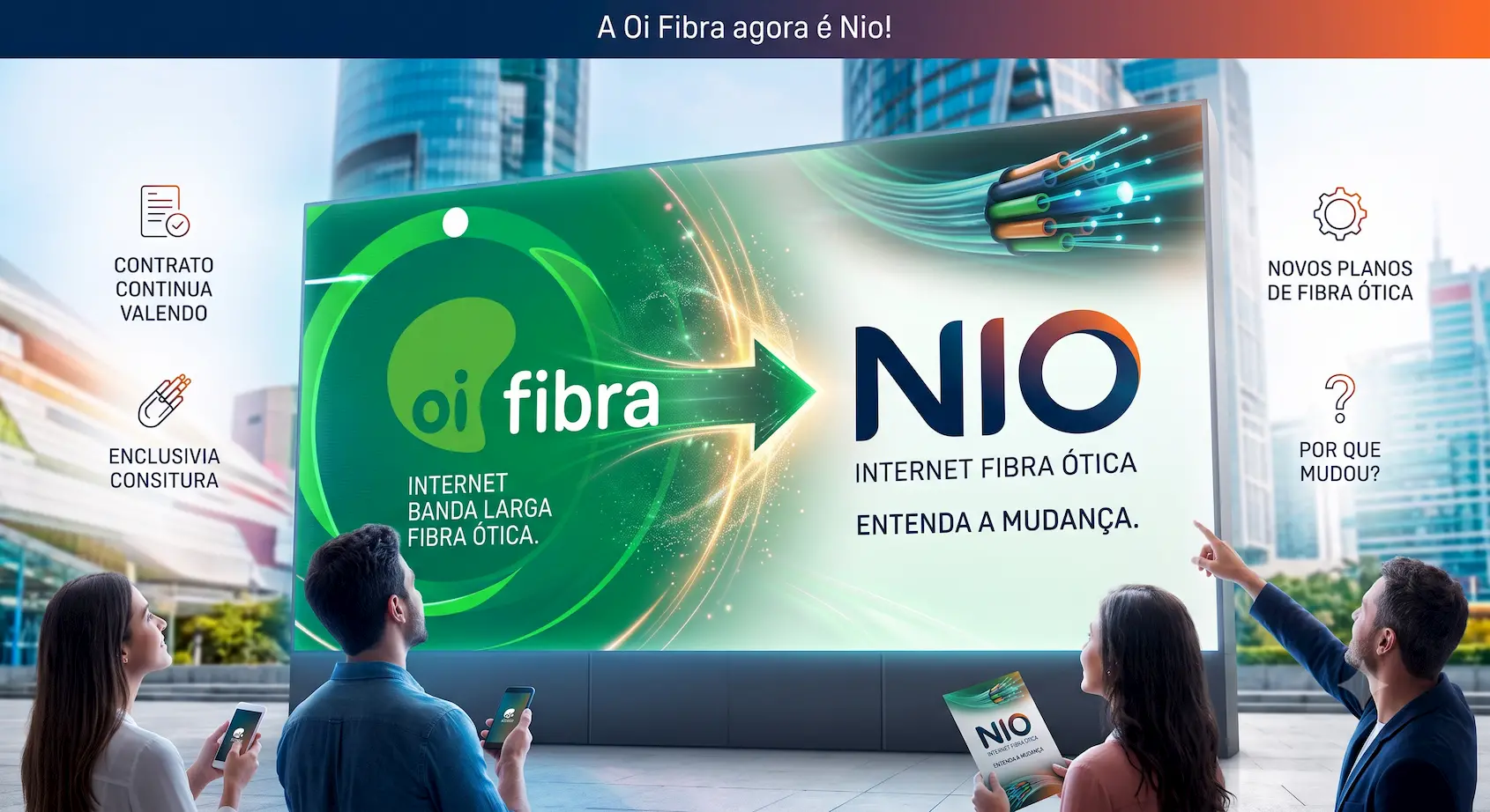 Oi Fibra virou Nio: entenda a mudança e veja os planos de internet fibra ótica Oi Fibra virou Nio: entenda a mudança e veja os planos de internet fibra ótica