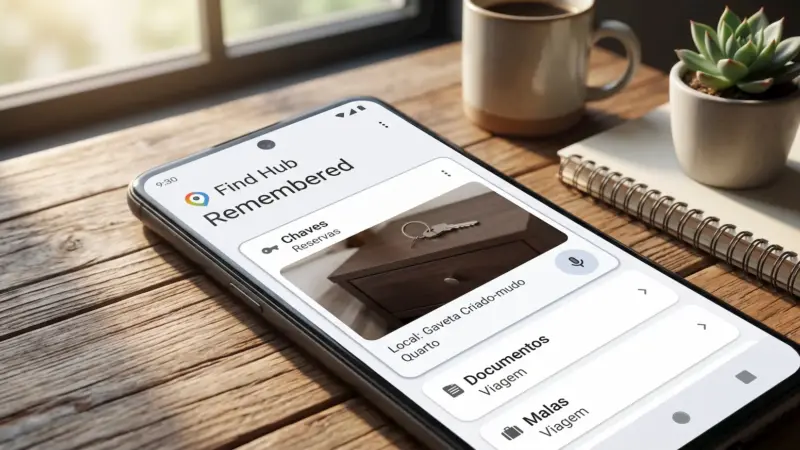 Find Hub Remembered: Assistente do Android que lembra onde você guardou tudo