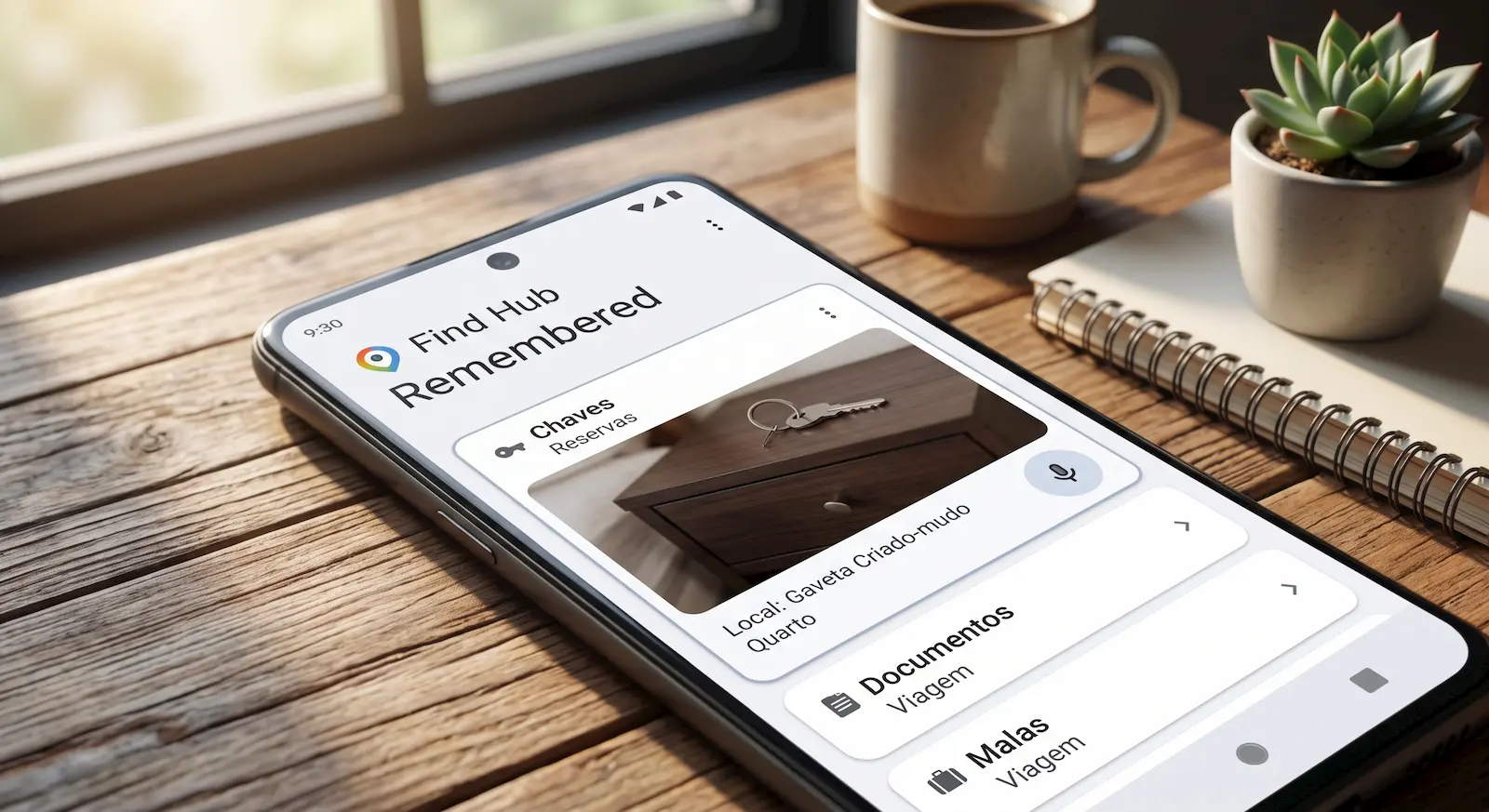 Find Hub Remembered: Assistente do Android que lembra onde você guardou tudo