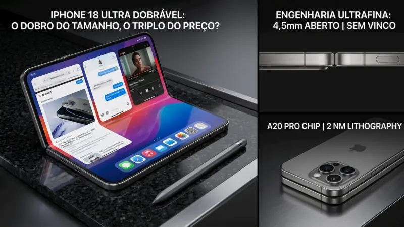 Iphone 18 Ultra – dobro do tamanho pelo triplo do preço?