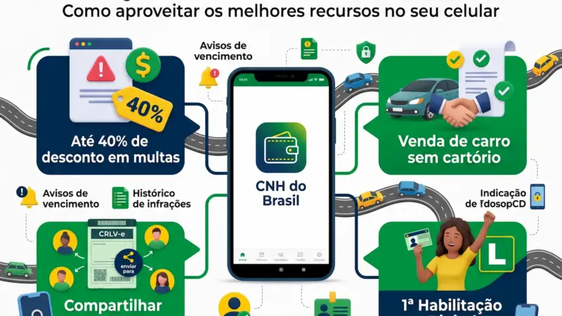 App CNH do Brasil: 15 coisas que dá para fazer além de mostrar a carteira