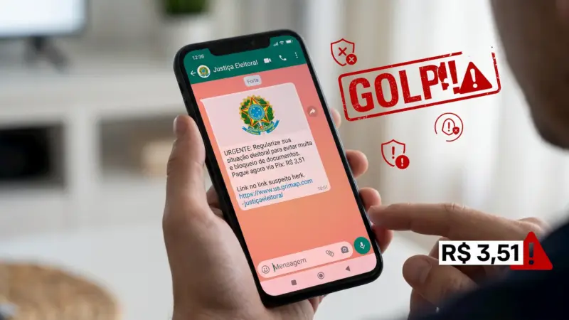 Golpe do débito eleitoral no WhatsApp: como reconhecer a mensagem falsa!