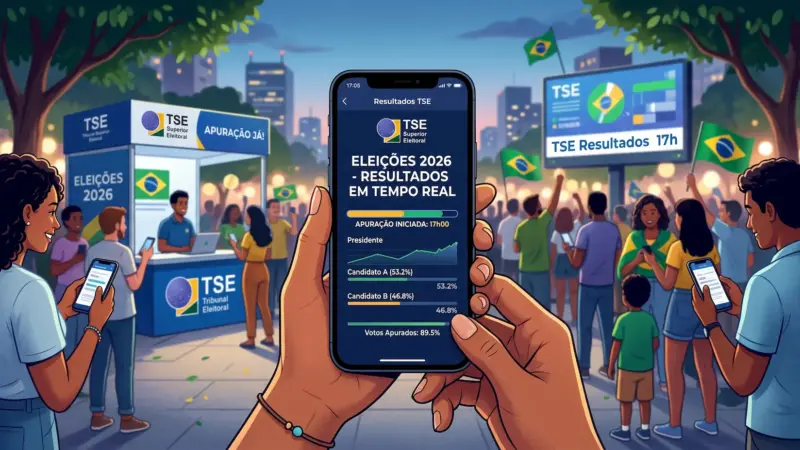 Resultado da Eleição 2026 pelo Celular: App do TSE e Horário