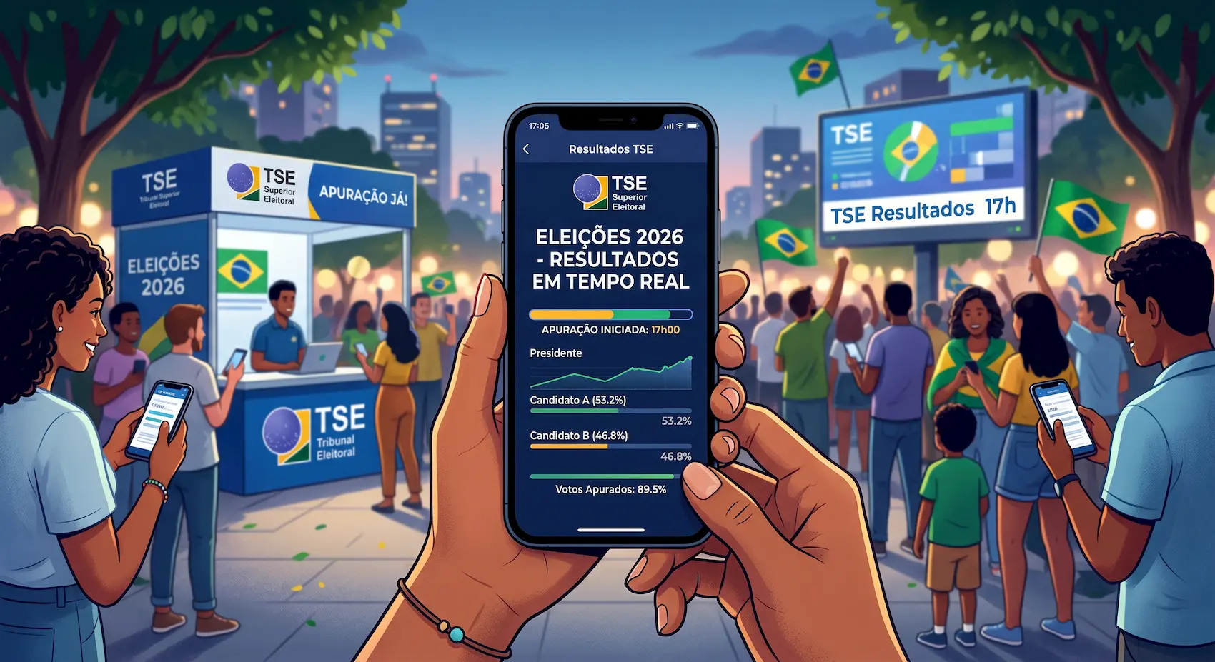 Resultado da Eleição 2026 pelo Celular: App do TSE e Horário