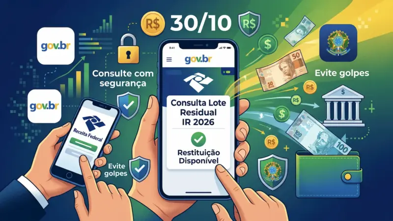 Restituição do IR pelo celular: como consultar o lote residual