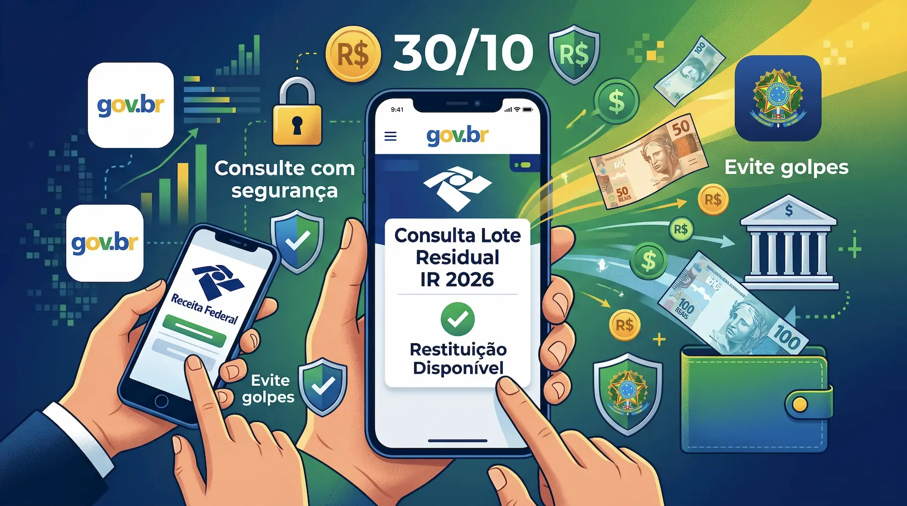 Restituição do IR pelo celular: como consultar o lote residual